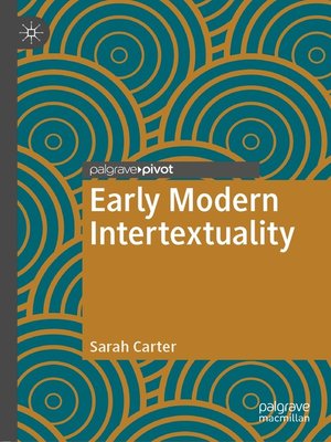 cover image of Early Modern Intertextuality